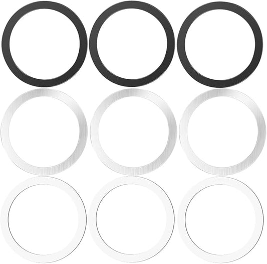 KALAPOP Metal Rings,Ultra-Thin(0.4mm) for MagSafe Sticker,Magnetic Adapter,Phone Cases&Wireless Charger,Compatible with iPhone 16/15/14/13,Galaxy S24/S23/S22/Kindle