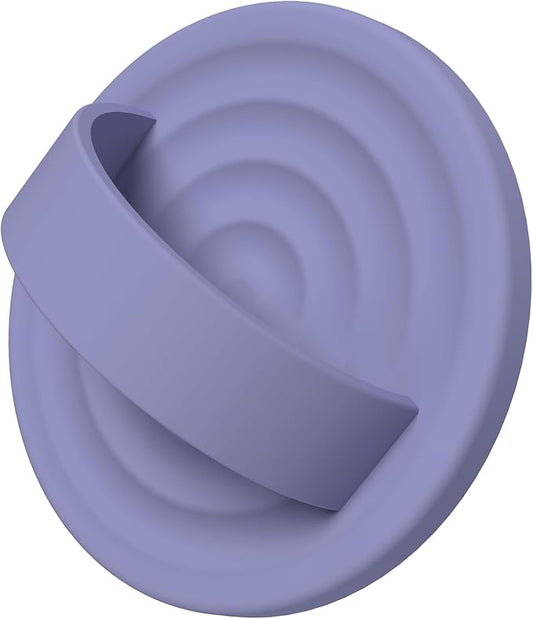 COFFKER Magnetic Phone Ring Grip Holder, Silicone Finger Loop Grip, Compatible with MasSafe, Back of Phone for iPhone Pro Max/Plus/16/15/15/14/13/12 Series, Lavender
