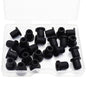 25 Pcs 1/4" Drill Hole, 3/16" ID Silicone Rubber Grommets for Wiring, Automotive Firewall Hole Plug, Small Top Hat Grommet for Vinyl Tubing in Hydroponic Irrigation System Metal Wall Drywall