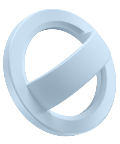 GONEZ Magnetic Phone Grip Compatible with MagSafe, Removable Silicone Loop Grip, Phone Ring Holder for Back of Phone for iPhone 17/16/15/14/13/12 Series, Blue