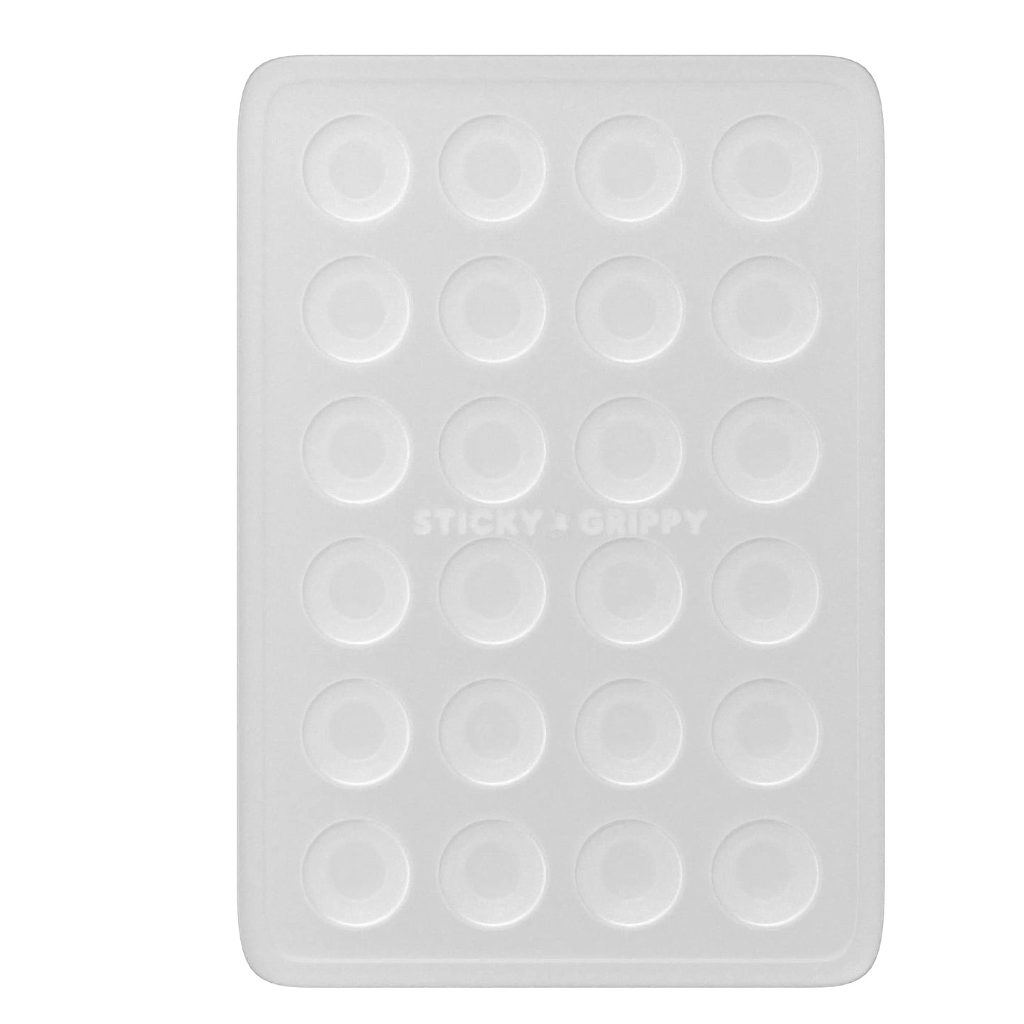 StickyGrippy Suction Phone Case Mount, Sillicon Adhesive Phone Accessory for iPhone and Android, Hands-Free Fidget Toy Mirror Shower Phone Holder, Tiktok Videos and Selfies (Translucent)