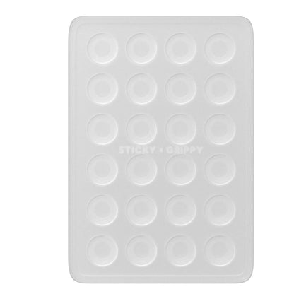 StickyGrippy Suction Phone Case Mount, Sillicon Adhesive Phone Accessory for iPhone and Android, Hands-Free Fidget Toy Mirror Shower Phone Holder, Tiktok Videos and Selfies (Translucent)
