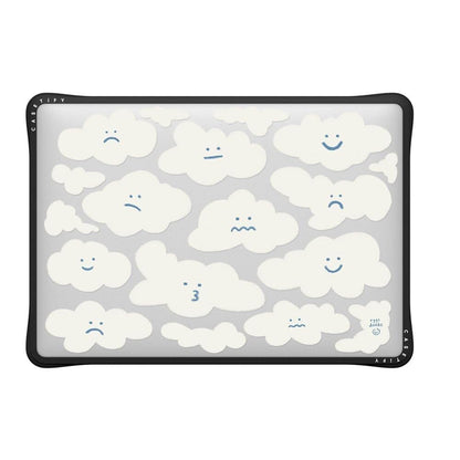 CASETiFY Impact MacBook Air 13.6" (M2-M5) Case [Cushioned Impact Corners/Scratch-Resistant/Anti-Slip Grip] - Clear Black