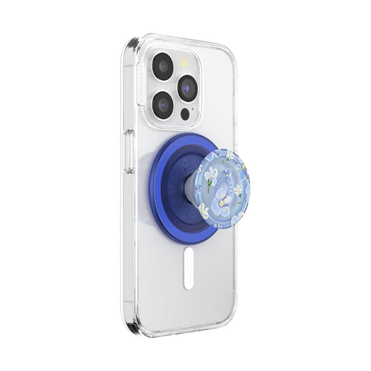 PopSockets Phone Grip for MagSafe, Magnetic Holder- Blue Fields