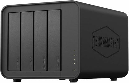 TERRAMASTER F4-424 NAS Storage 4Bay - N95 Quad-Core CPU, 8GB DDR5 RAM, 2.5GbE Port x 2, Network Attached Storage with High Performance (Diskless)