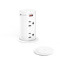 Jgstkcity Pop up Countertop Outlet,2.5in Hole Desk Grommet,White