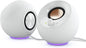 Creative Pebble SE Minimalist 2.0 USB-C Powered PC Speakers with RGB Lighting, 3.5 mm AUX-in, Up to 4.4W RMS Power for Computers and Laptops (White)