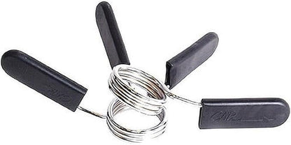 2Pcs Black 2 Inch Barbell Clamps, Stainless Steel Spring Collar Clips Weight Bar Clamps Dumbbell Barbell Handle Locking Clip for Weightlifting Strength Gym Fitness Training Accessories, Collars