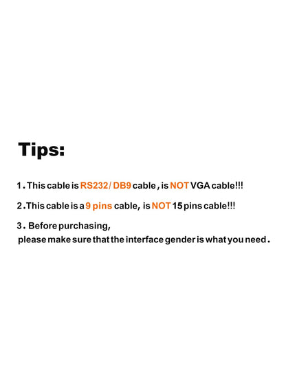 CableCreation USB to RS232 DB9 Serial Adapter Cable, FTDI Chipset, 6.6FT/2M