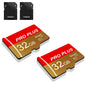 2 Pack Memory Card 16GB with Adapter, High Speed TF Card, UHS-I C10 A1 Memory TF Card for Tablet/Mobile Phone/Camera/Car Audio/Game Console (TF162 Red Gold 16GB)