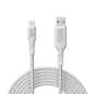 BLACK+DECKER Lightning to USB Cable - Fast Compatible iPhone Lightning Cable - Durable Braided iPhone Charger Cord - for Travel and Daily Use - Multiple Color + Length Options - 6ft