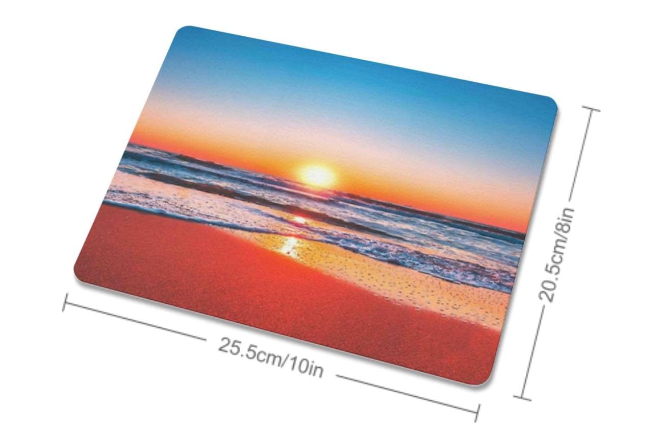 Sunrise Mouse Pad, Square Mousepad,Waterproof Mouse Mat Non-Slip Rubber Base MousePads for Office Home Laptop Travel, 9.5"x7.9"x0.12" Inch