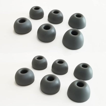Silicone Earbuds Tips for Beats Fit Pro/Beats Studio Buds Ear Tips Replacement for Beats Earbuds 6 Pairs LMS Gray