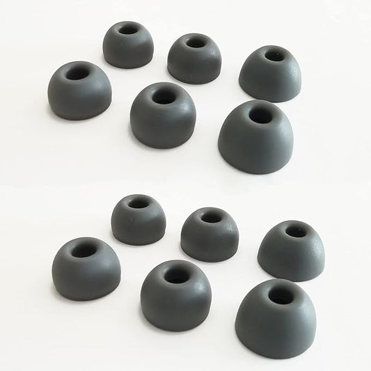 Silicone Earbuds Tips for Beats Fit Pro/Beats Studio Buds Ear Tips Replacement for Beats Earbuds 6 Pairs LMS Gray