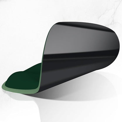 ITNRSIIET Ergonomic Mouse Pad with Wider Memory Foam Wrist Rest +17% - Curved Cushion Reduces Pressure 20%, Pain Relief, Non-Slip, Smooth, Cute Colors, 9.85 x 9 in, Deep Green Gradient