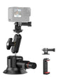 Ulanzi SC-02 Heavy-Duty Suction Cup Mount for Camera/Accessory (4.5"), Pump-actived Vacuum Camera Suction Cup Mount for Action Cameras w Quick Release NATO Magic Arm Car Boat Windshield Window Mount