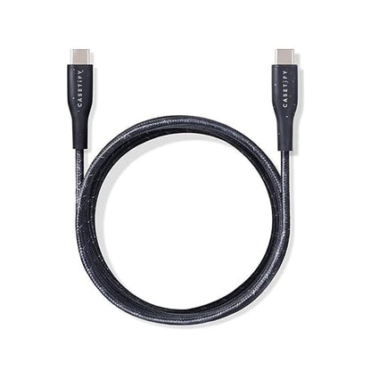 CASETiFY Powerthru USB-C to USB-C Cable (2m/6.6ft) - Black