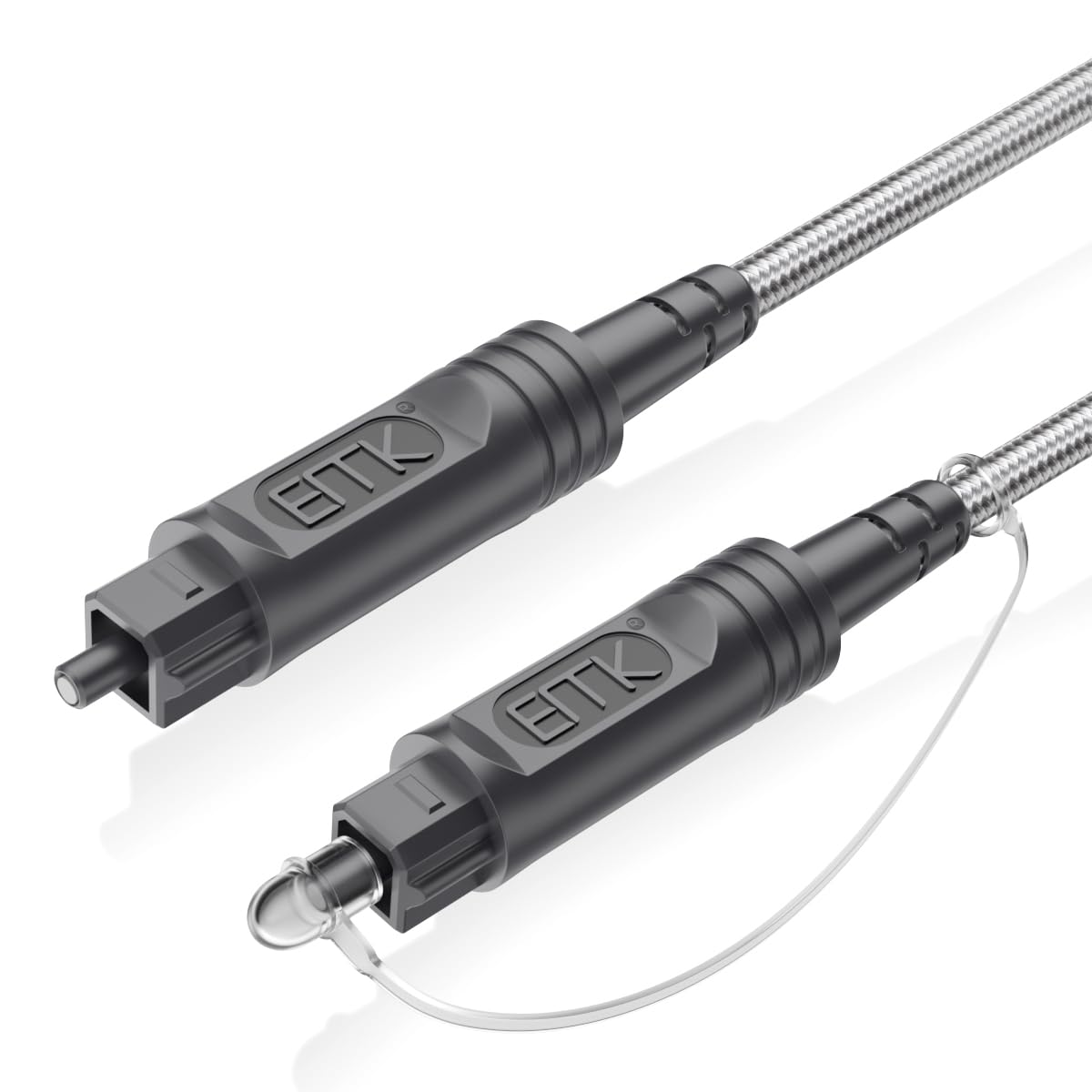 EMK Digital Optical Audio Cable-3Feet/1M Toslink Cable - Fiber Optic Cord for Home Theater,Sound bar,TV,Gaming Console,Musical Instrument,Projector,Speaker