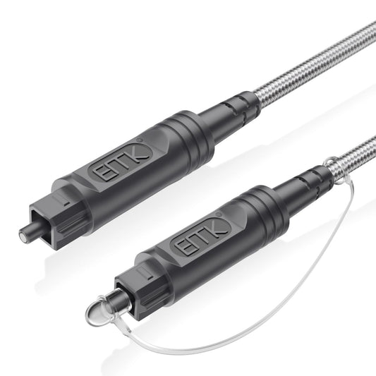EMK Digital Optical Audio Cable-3Feet/1M Toslink Cable - Fiber Optic Cord for Home Theater,Sound bar,TV,Gaming Console,Musical Instrument,Projector,Speaker
