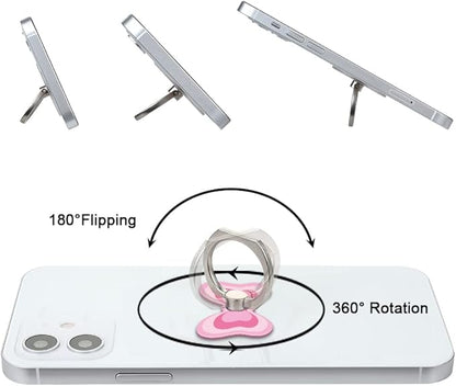 Bonoma Butterfly Phone Ring Holder, 3 Pack Universal Finger Ring Stand Grip Kickstand Ring, 360° Rotation Universal Stylish Stand Compatible with All Smartphones