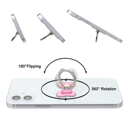 Bonoma Butterfly Phone Ring Holder, 3 Pack Universal Finger Ring Stand Grip Kickstand Ring, 360° Rotation Universal Stylish Stand Compatible with All Smartphones