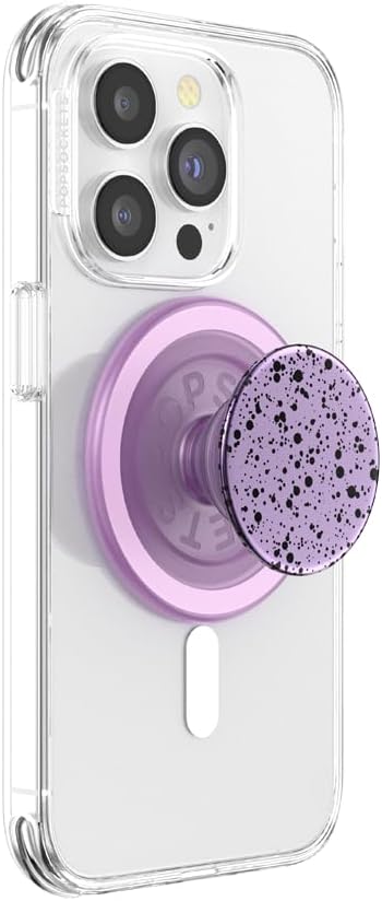PopSockets Phone Grip for MagSafe, Magnetic Holder, Phone Stand, Metal - Sugar Plum Speckle