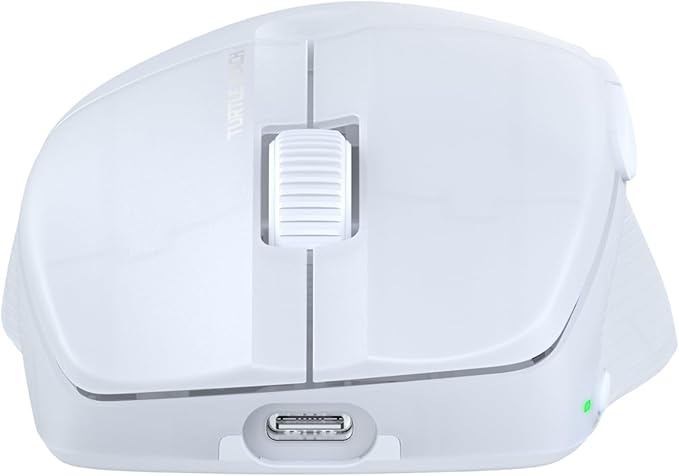 Turtle Beach Pure Air - Ultra-Light Wireless Ergonomic RGB Gaming Mouse, 26K DPI Optical Sensor, 125 Hour Battery, Dual Wireless System, Titan Optical Switches, Bluetooth, RGB Illumination - White