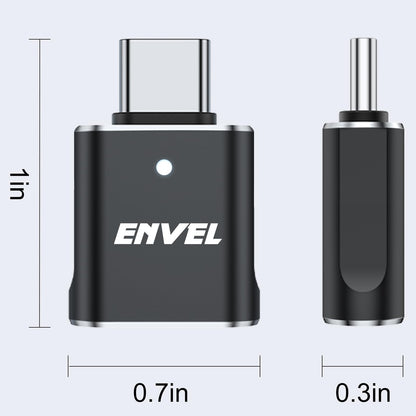 ENVEL 𝟒𝐏𝐚𝐜𝐤 𝐔𝐩𝐠𝐫𝐚𝐝𝐞𝐝 USB C to USB Adapter, 10 Gbps Type-C Male to USB3 Female OTG Converter, Compatible with Apple iWatch iPhone 17 16 15 Galaxy S24 iPad Air 4 5 Mini 6