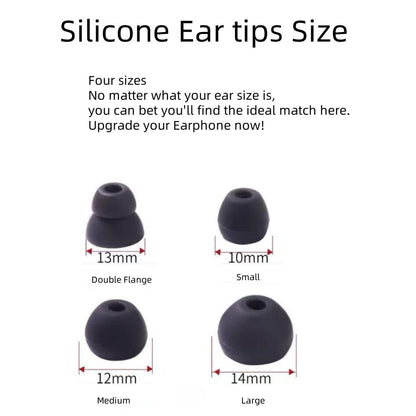Aginkgo Replacement Ear Tips for Beats Urbeats2.0 Tour2.0 ibeats Beats x, Beats Flex Secure Fit for Powerbeats Pro Silicone Earbuds Washable Sweat-Resistant Noise Isolation 8 Pairs (Black)