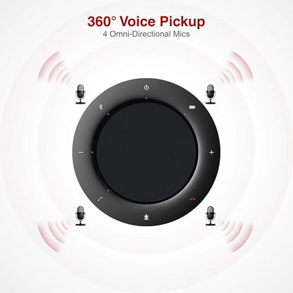 4K Conference Room Camera System, AI Auto-Tracking PTZ Camera 3x Optical/5x Digital Zoom with Bluetooth Speakerphone Set, 120° Wide-Angle, 16-Foot Mic Pickup, for Zoom YouTube Teams OBS and More