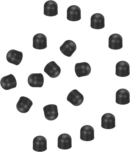 MECCANIXITY 20Pcs Replacement Stylus Pen Tips 7.5mm Conductive Capacitive Touch Screen Pens Tips Silicone Rubber, Black