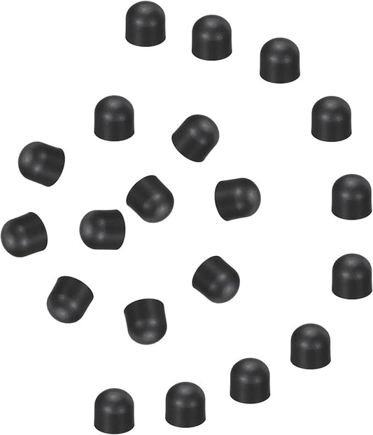 MECCANIXITY 20Pcs Replacement Stylus Pen Tips 7.5mm Conductive Capacitive Touch Screen Pens Tips Silicone Rubber, Black