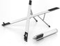 Junfire Foldable Laptop Stand for 17.3 inch, Aluminum Stable Ergonomic Laptop Riser with 6-Levels Height Adjustment, Fits with MacBook Air, MacBook Pro, HP, Dell, Lenovo (Up to 17.3'')-Sliver