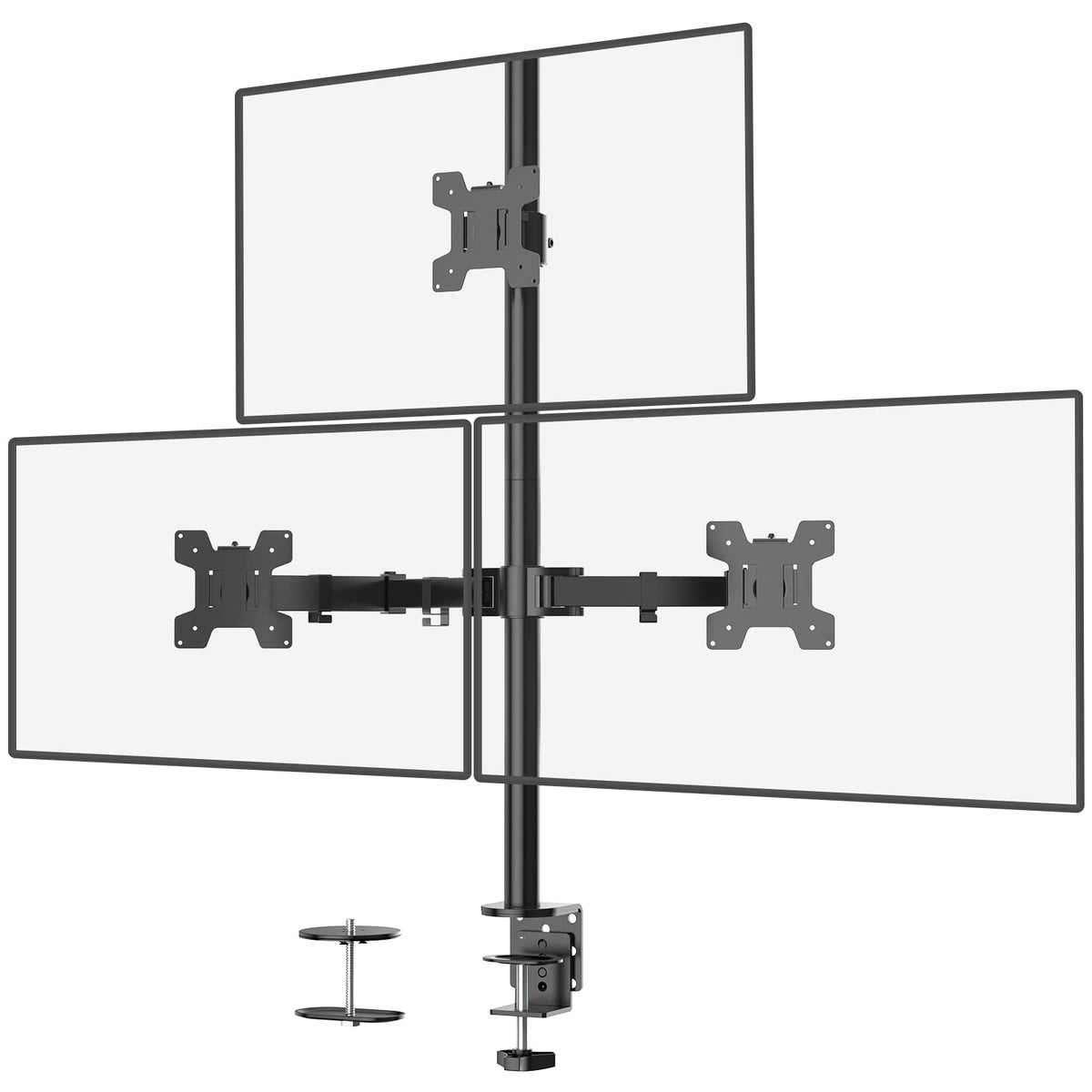WALI Tall Monitor Arm Mount for Desk for 13-38 inch Screens, up to 22lbs