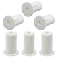 EASYEAH 6pc Starlink Cable Grommet 3/4" Silicone Waterproof Wall Hole Pass Through Split Cable Bushings for TV Wire Ethernet Cord, Starlink Cable Routing Kit Accessories, 38mm/1.5" Ht, White
