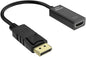 4K DisplayPort to HDMI Adapter, 1PCS Gold-Plated Uni-Directional DisplayPort PC to HDMI Screen Converter (Male to Female), Supports 3840x2160@30Hz