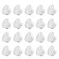 20Pcs Desk Grommet, 1" (25mm) White Silicone Cord Hole Cover, Flexible Rubber Wire Grommets, Wall Grommets for Cables Management, Table, Countertop, Cabinets and Furnitures Wire Organizer