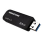 GIGASTONE 64GB USB 3.2 Flash Drive, 80MB/s High-Speed Data Transfer, Carbon Fiber Design, Retractable