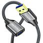 USB 3.0 Extension Cable 12 ft,5Gbps High Speed USB 3.0 Type A Male to Female Extension Cord,USB Extension Lead Compatible with USB Flash Drive, Hard Drive, Card Reader,Scanner,Keyboard (12FT)