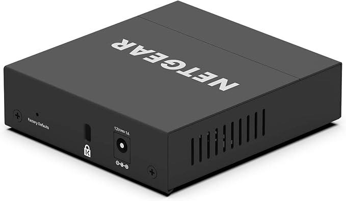 NETGEAR 5-Port Gigabit Ethernet Easy Smart Managed Essentials Switch - Desktop or Wall Mount, Home Network Hub, Office Ethernet Splitter