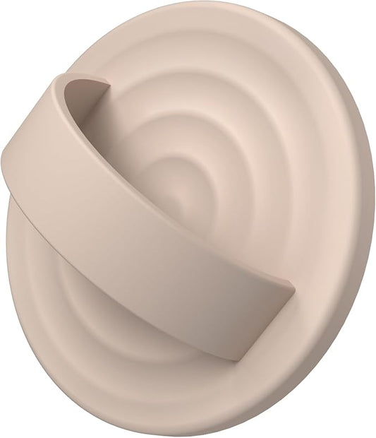 COFFKER Magnetic Phone Ring Grip Holder, Silicone Finger Loop Grip, Compatible with MasSafe, Back of Phone for iPhone Pro Max/Plus/16/15/15/14/13/12 Series, Oat