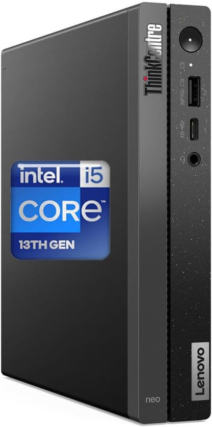 Lenovo ThinkCentre 50q Gen 4 Business Mini Desktop, 13th Gen Intel Core i5-13420H, 32GB RAM, 1TB SSD, Display Port, Wired Keyboard & Mouse, Wi-Fi 6, Windows 11 Pro, Black