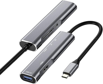 USB C to HDMI Adapter for Samsung DeX,DeX Station for Galaxy S25/S24/S23/S22/Note20/10/Tab S9/S8/S7,DeX hub with HDMI 4K,USB3.0,PD 60W,SD/TF Card Slot,Steam Deck,Nintendo Switch