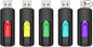 Aiibe 128GB Flash Drive 5 Pack 128GB USB Flash Drives Thumb Drive 128 GB USB Drive USB 2.0 Memory Sticks Jump Drives 128G (5 Pack, Red Green Cyan Yellow Purple)