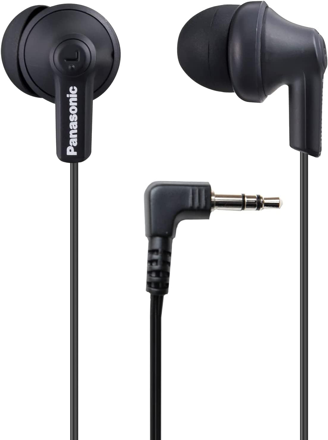 Panasonic ErgoFit In-Ear Earbud Headphones RP-HJE120-R (Red) Dynamic Crystal Clear Sound, Ergonomic Comfort-Fit