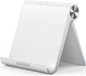 UGREEN Cell Phone Stand for Desk Phone Holder Foldable Portable Adjustable Compatible with iPhone 16 15 14 13 Pro Max, iPhone 12 11 Plus SE XS XR 8 7, Office Desk Travel Accessories, White