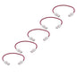 TRUECABLE Cat6 Component Rated Patch Cable, Unshielded (U/UTP), 1ft, Red, 28AWG Solid Copper, Snagless 10G High-Speed Ethernet Cable, PoE++ 4PPoE 100W, UL Listed, RoHS-3, 5 Pack