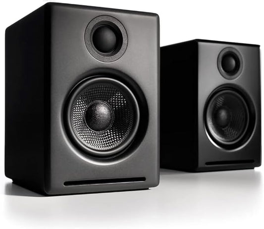 Audioengine A2+ Wireless Computer Speakers – Bluetooth Desktop Speakers with 24-Bit DAC for PC, Mac, Gaming and Music - Black