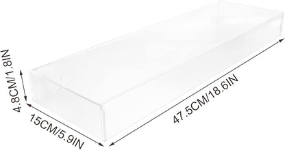 DOITOOL Clear Acrylic Keyboard Cover Protector -Cat, Desktop Keyboard Protector Mechanical Keyboard Cover Computer Keyboard Accessories (18.6 x 5.9X 1.8inch)