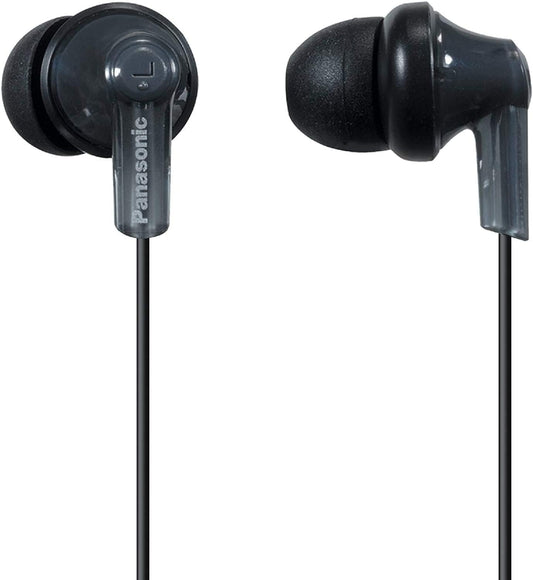 Panasonic ErgoFit In-Ear Earbud Headphones RP-HJE120-R (Red) Dynamic Crystal Clear Sound, Ergonomic Comfort-Fit